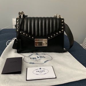 Prada calfskin leather bag